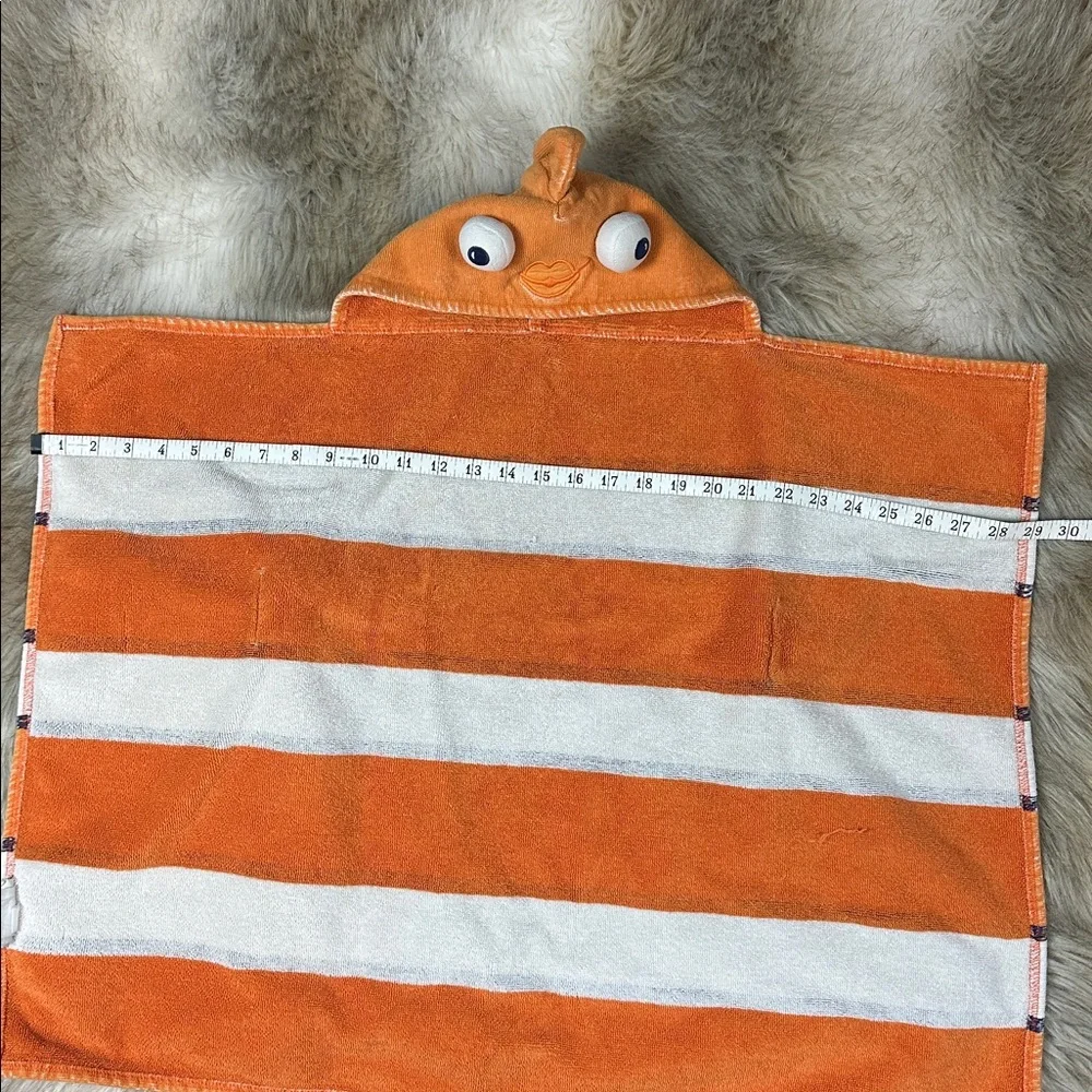 Pottery Barn Kids Hooded Bath Towel Fish and Sheep Toddler Beach Pool Preowned
